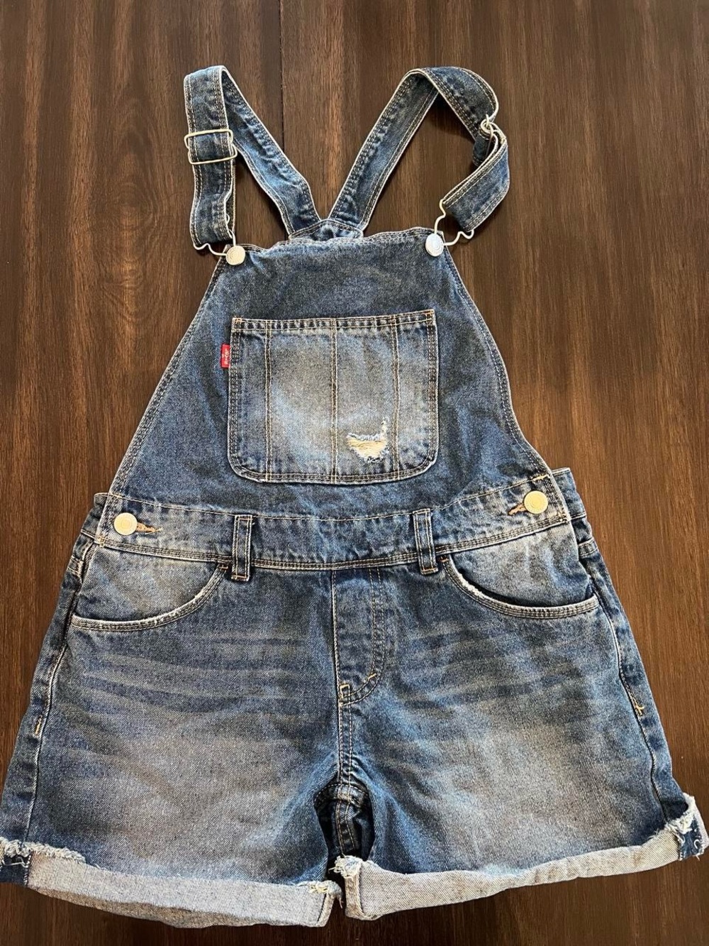 Levi's Denim Short Overalls